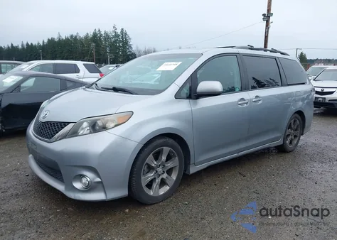 2011 Toyota Sienna Se from USA, damaged, VIN 5TDXK3DC9BS059465